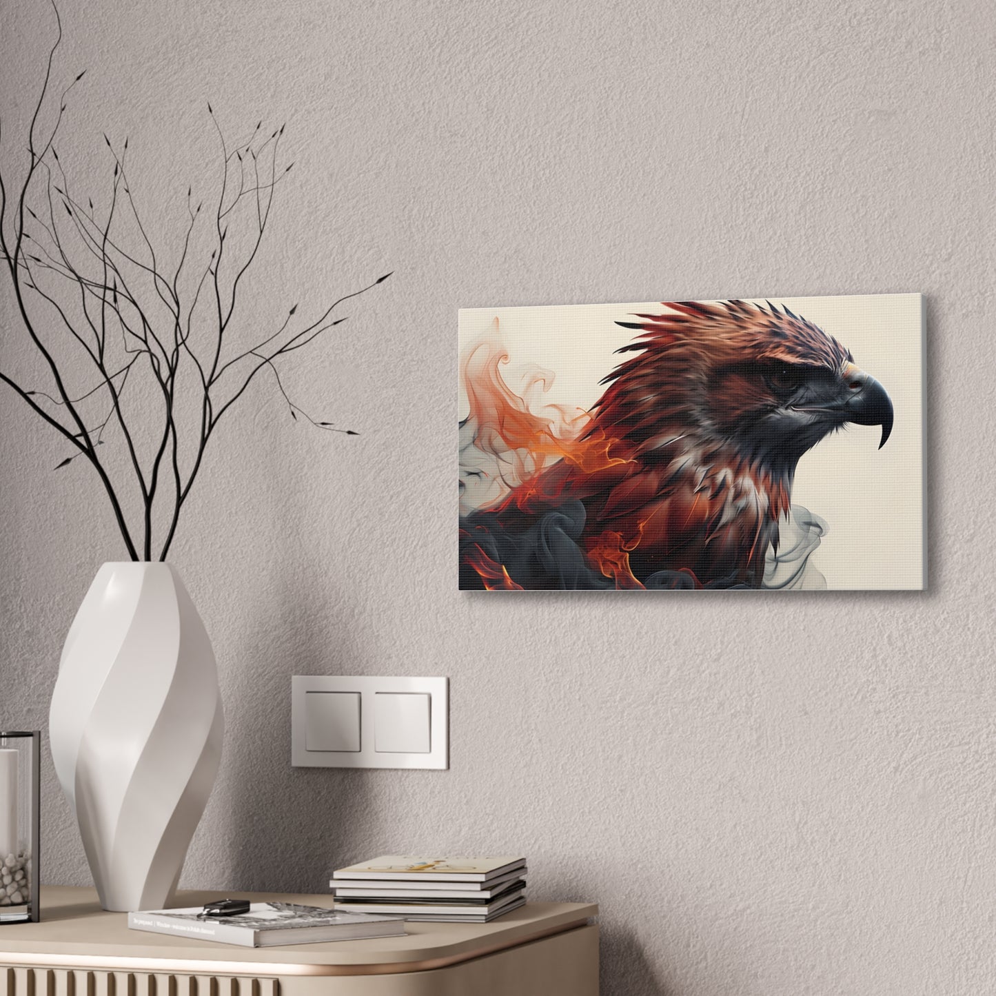 Canvas Stretched Wall Art - Hawk