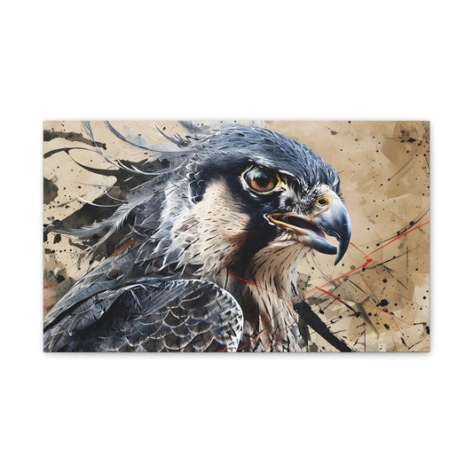 Canvas Stretched Wall Art - Falcon Peregrine