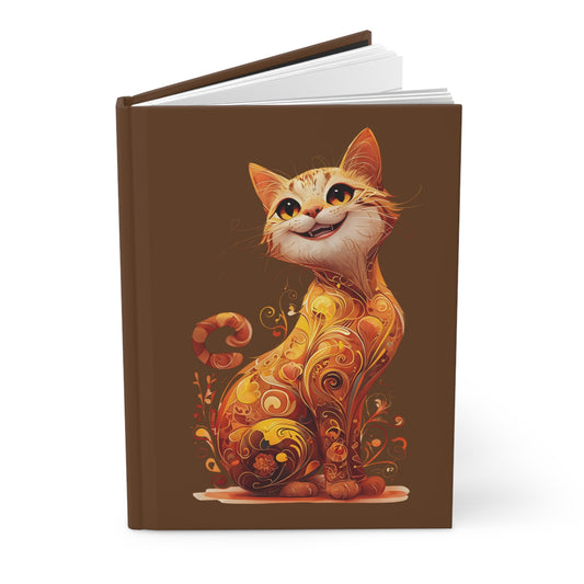 Cat Lover Hardcover Journal - Orange Cat